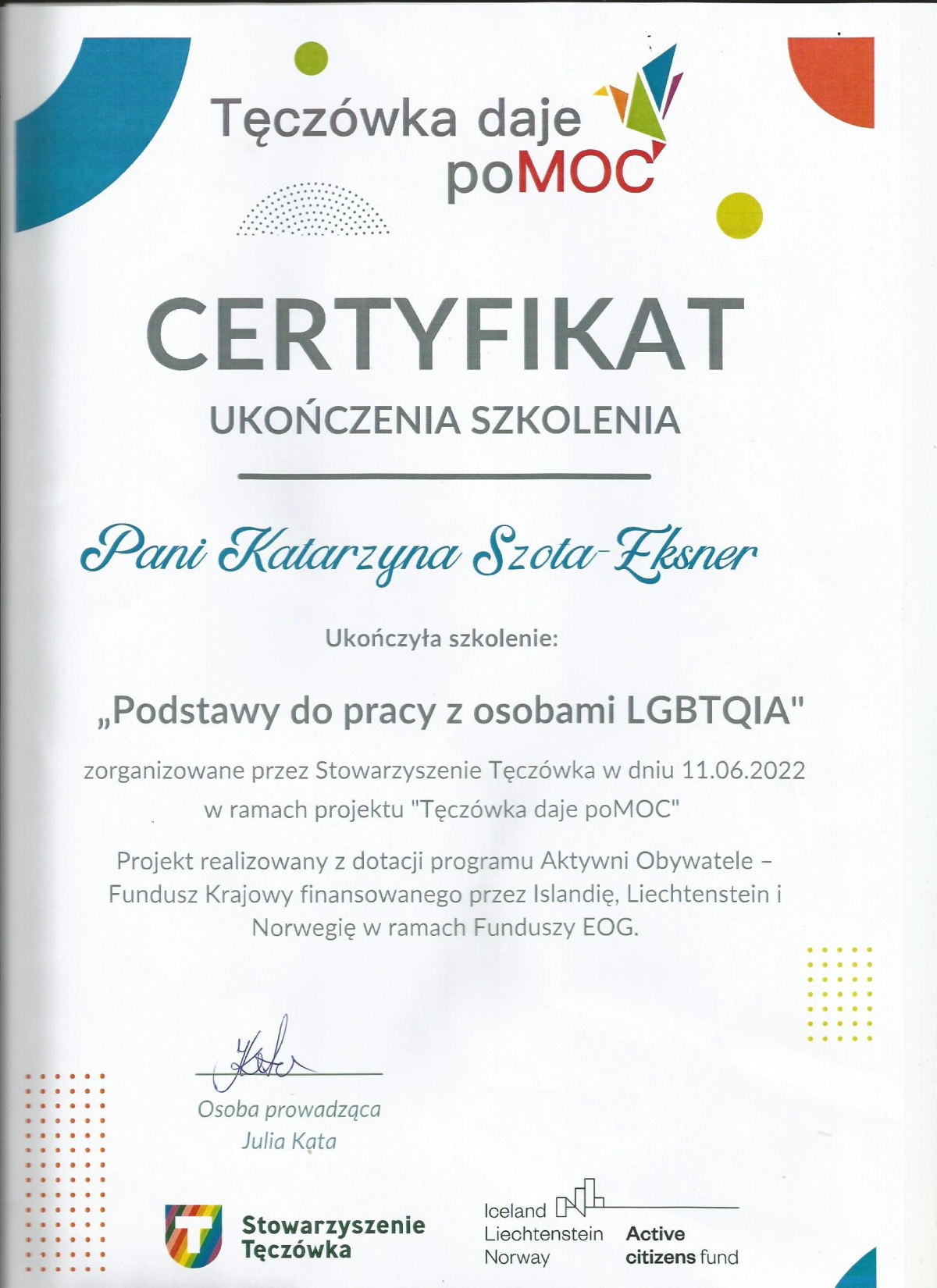 Podstawy do pracy z osobami LGBTQIA
